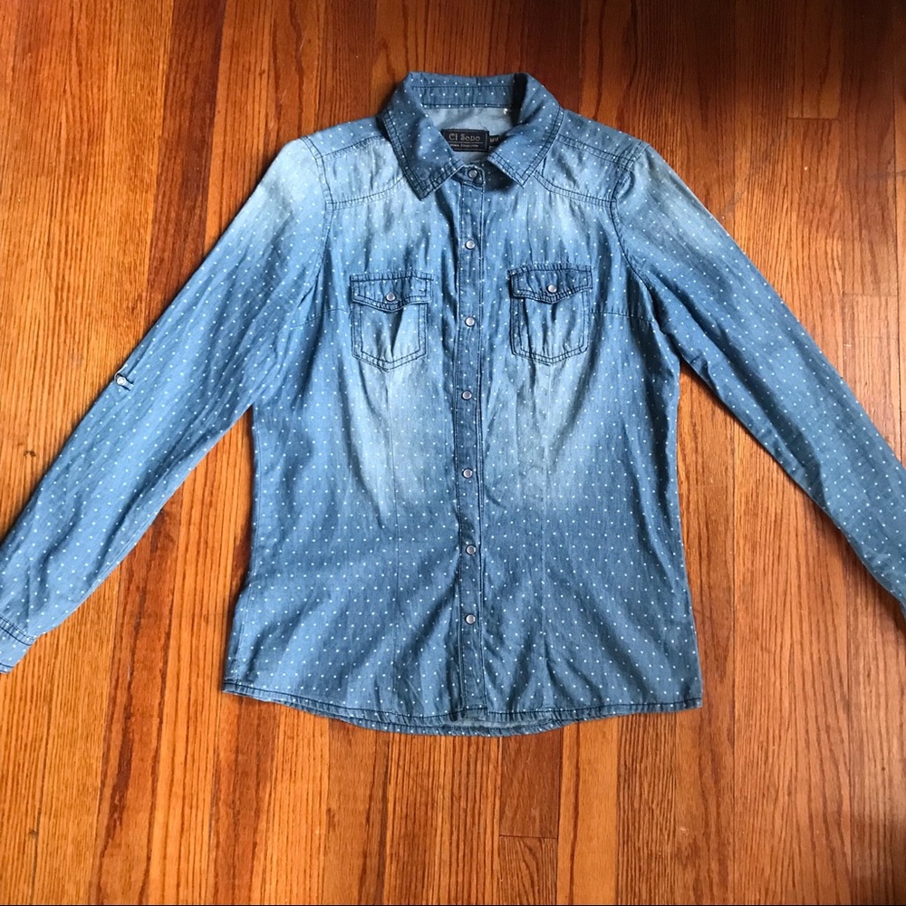 Ci Sono chambray shirt